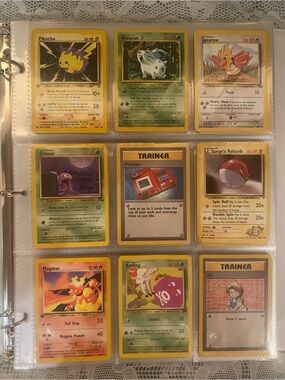 Vintage 1990’s Pokemon collection with 180 cards